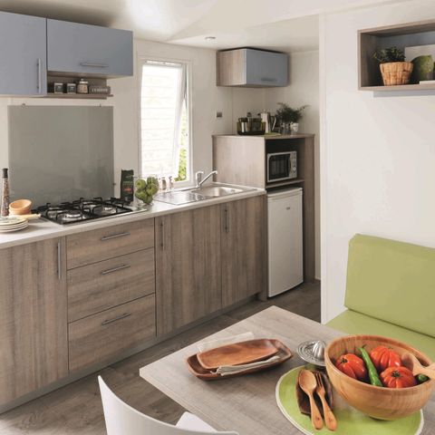 Mobile home 6 persons - 2 bedrooms - And convertible lounge - Air conditioning