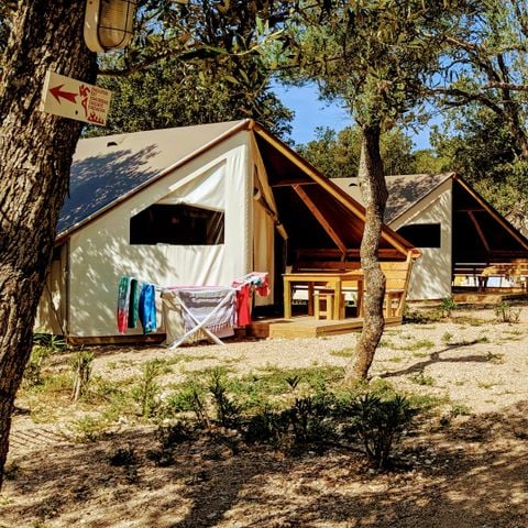 Bungalowtent 4 personen - 2 kamers - geen sanitair