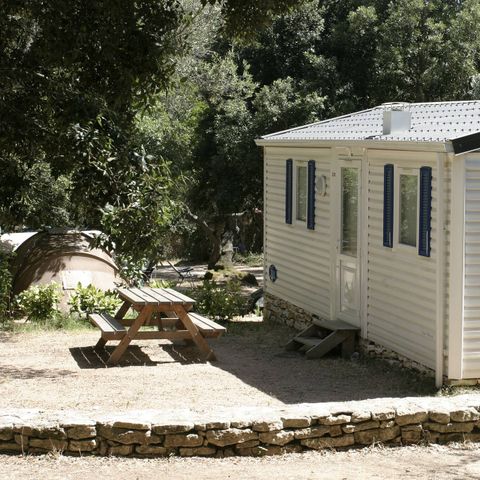 MOBILHOME 6 personas - Confort | 2 Dormitorios | Capacidad para 4-6 personas | Terraza individual | 1 Baño | Aire acondicionado