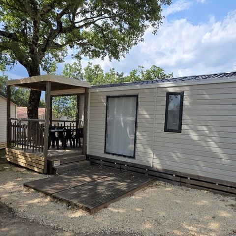 Bungalow 6 personen - Mobile-home | Comfort | 2 Slaapkamers | 4/6 Pers. | Terras Single | 1 Badkamer | Air-con.