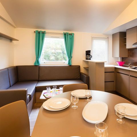 MOBILHOME 4 personas - Mobil-home | Confort | 2 Dormitorios | 4 Pers. | Terraza elevada | Aire acondicionado.