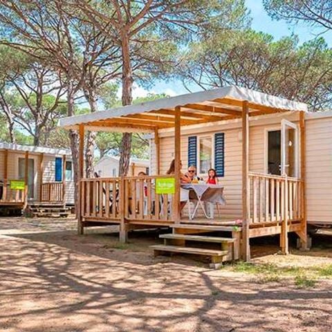BUNGALOW 4 personnes - Mobil-home | Comfort | 2 Ch. | 4 Pers. | Terrasse surélevée | Clim.