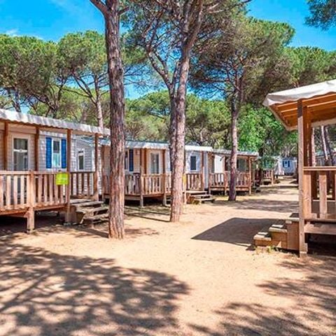 BUNGALOW 4 personnes - Mobil-home | Comfort | 2 Ch. | 4 Pers. | Terrasse surélevée | Clim.