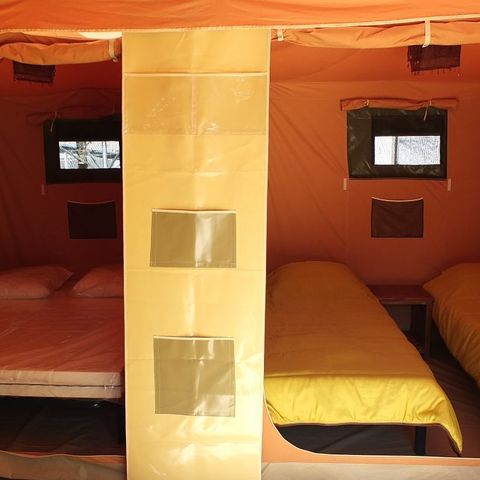 Bungalowzelt 4 Personen - LODGE CARAIBES - ohne Sanitäranlagen