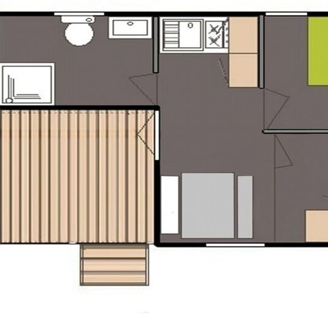 CHALET 4 persone - Chalet éco 1 Camera da letto 4 Persone Sabato