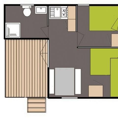 Chalet 4 personen - Eco 1 slaapkamer