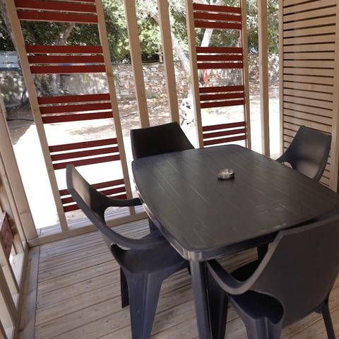 CHALET 4 persone - Legno 2 camere da letto Aria condizionata