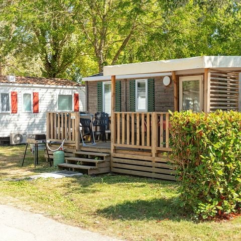 Mobilhome 6 personas - Mobil-home | Confort | 3 Dormitorios | 6 Pers. | Terraza elevada | Aire acondicionado