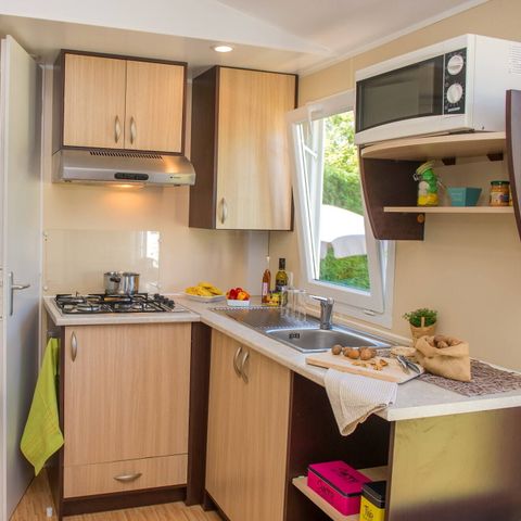 Mobilheim 6 Personen - Mobilheim | Classic | 3 Schlafz. | 6 Pers. | Einfache Terrasse | Klima.