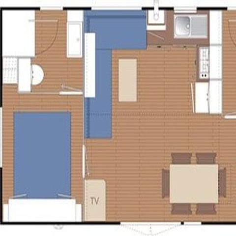 Stacaravan 6 personen - COMFORT