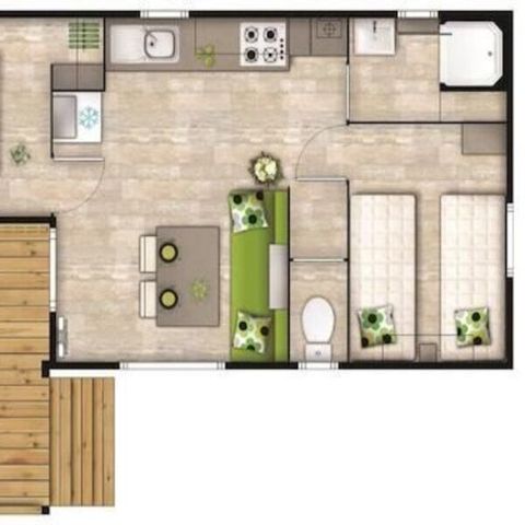 MOBILHOME 12 personas - Prestige 10/12 plazas