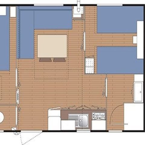 Mobilheim 4 Personen - KOMFORT
