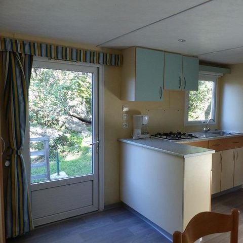Stacaravan 4 personen - Stacaravan Confort -28m² -2 kamers - Half overdekt terras - TV - Klim 2/4 pers