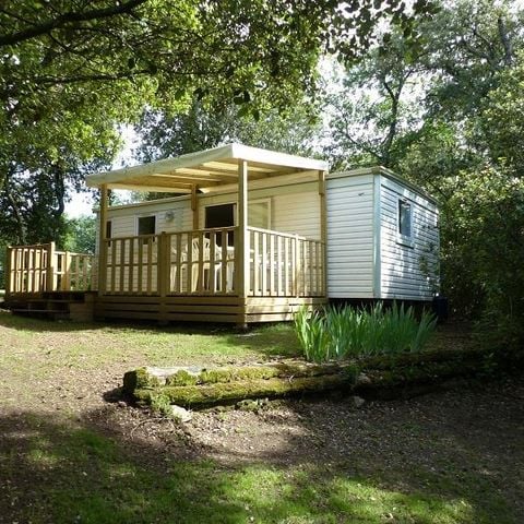 MOBILHOME 4 personnes - Mobil-Home Confort -28m² -2 chambres - terrasse semi-couverte - TV - Clim 2/4 pers