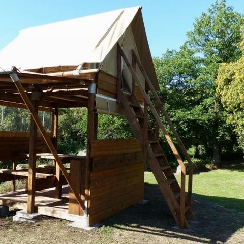 Safarizelt 2 personen - Zelt Bivouac Small auf Stelzen Standard 1 Zimmer - mitten in der Natur (ohne Sanitäranlagen) 1/2 pers.