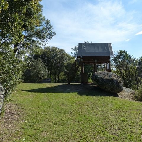 Canvas and wooden tent 2 persons - Bivouac Small tent on stilts Standard 1 bedroom - in the middle of nowhere (no sanitary facilities) 1/2 pers