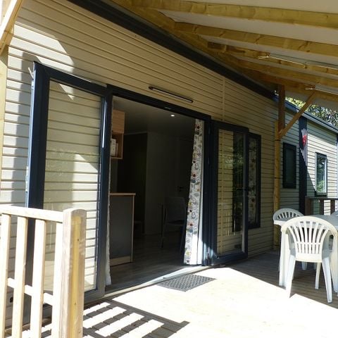 Mobile home 6 persons - Mobil-Home Premium 32m² 3 bedrooms - semi-covered terrace - TV - Clim 2/6 pers