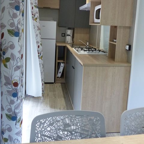 Mobile home 6 persons - Mobil-Home Premium 32m² 3 bedrooms - semi-covered terrace - TV - Clim 2/6 pers