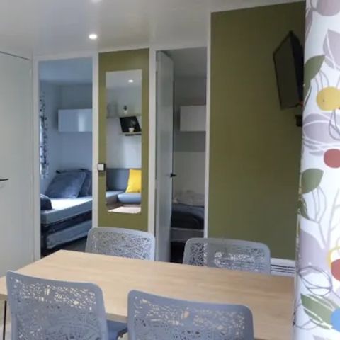 Mobilheim 6 personen - Mobilheim Premium 32m² 3 Schlafzimmer - halbüberdachte Terrasse - TV - Klimaanlage 2/6 pers.