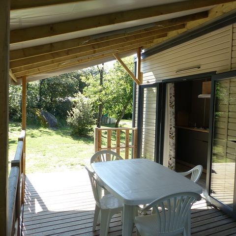 Mobilheim 6 personen - Mobilheim Premium 32m² 3 Schlafzimmer - halbüberdachte Terrasse - TV - Klimaanlage 2/6 pers.