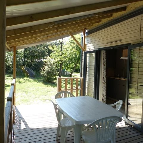 MOBILHOME 6 personnes - Mobil-Home Premium 32m² 3 chambres - terrasse semi-couverte - TV - Clim 2/6 pers