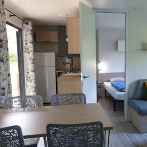 Mobilheim 6 personen - Mobilheim Premium 32m² 3 Schlafzimmer - halbüberdachte Terrasse - TV - Klimaanlage 2/6 pers.