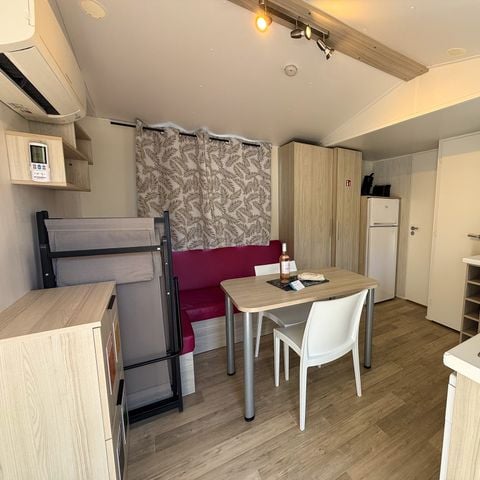 Mobile home 4 persons - Mobil-home Confort Louisiane 26m² 2 bedrooms - semi-covered terrace + TV +clim 2/4 pers