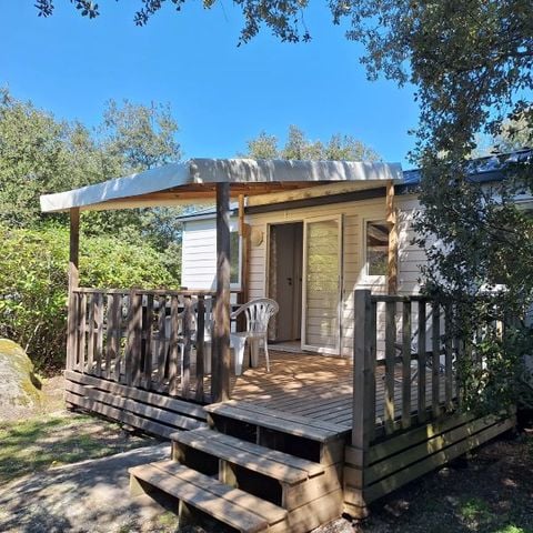 Mobile home 4 persons - Mobil-home Confort Louisiane 26m² 2 bedrooms - semi-covered terrace + TV +clim 2/4 pers
