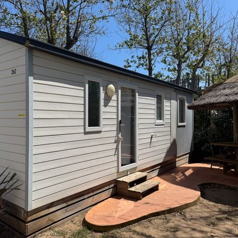 Mobile home 4 persons - Mobil-home Confort Louisiane 26m² 2 bedrooms - semi-covered terrace + TV +clim 2/4 pers