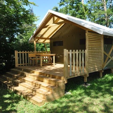 Wohnzelt auz holz 5 personen - LODGE, ohne Sanitäranlagen