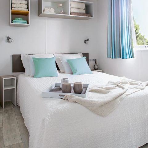 MOBILHOME 6 personnes - Grand confort 3Ch 40m2 avec terrasse couverte et semi fermée