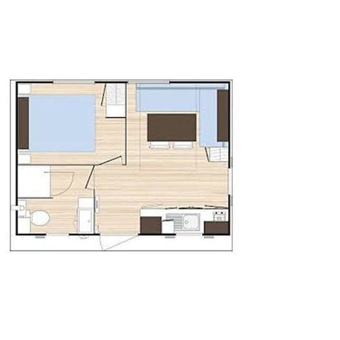 Mobile home 3 persons - EXCELLENCE 1 BEDROOM