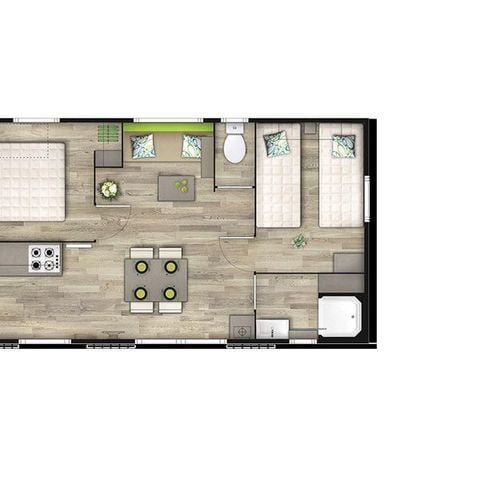 Mobile home 5 persons - EXCELLENCE 2 BEDROOMS