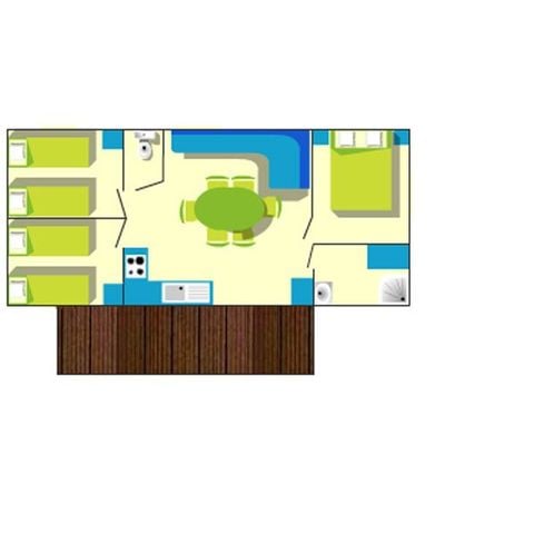 Stacaravan 7 personen - ECONOMISCHE