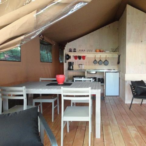 Bungalowtent 5 personen - Lodge Safari 45m² 5 pers