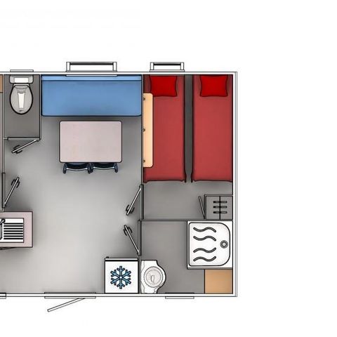 MOBILHOME 4 personnes - MH2 PREMIUM 24 m²