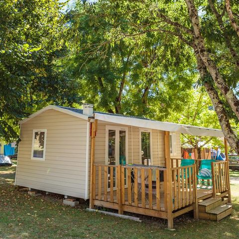 Mobilheim 4 personen - Mobilheim 26m2 + überdachte Terrasse. 4 Pers.