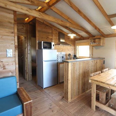 Unterkunft 4 personen - Ecolodge Premium mit allem Komfort 4 pers