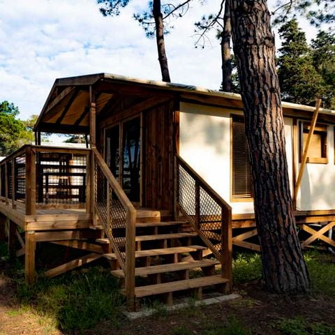 Unterkunft 4 personen - Ecolodge Premium mit allem Komfort 4 pers