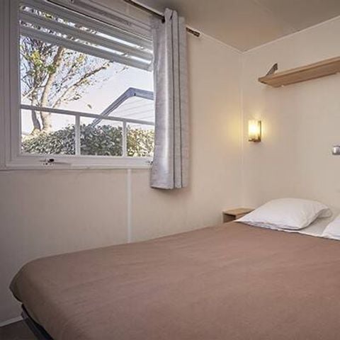 BUNGALOW 6 personas - Mobil-home | Clásico | 3 Dormitorios | 6 Pers. | Terraza elevada | 1 Baño | Aire acondicionado.