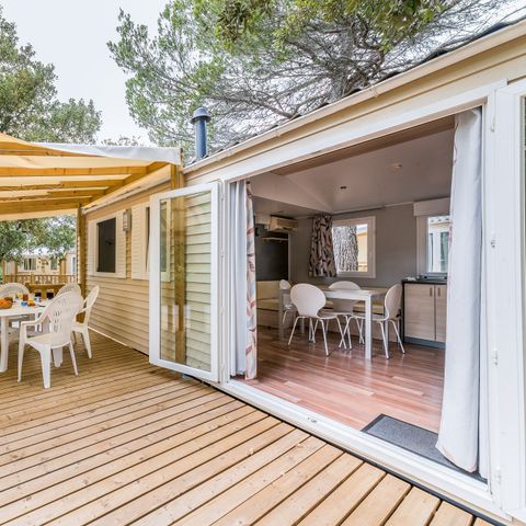 BUNGALOW 6 personnes - Comfort XL | 3 Ch. | 6 Pers. | Terrasse surélevée | Clim.