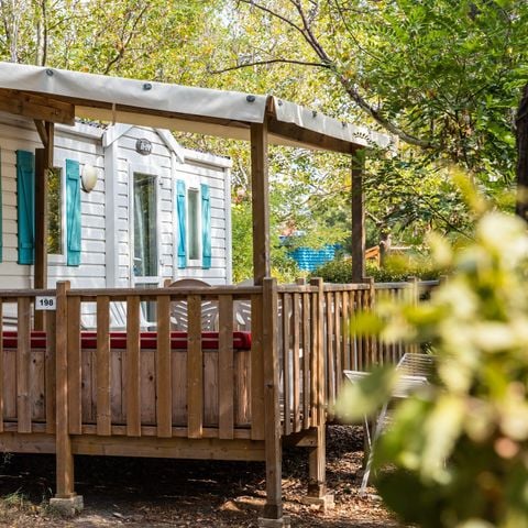 Mobilheim 4 personen - Classic | 2 Zi. | 4 Pers. | Erhöhte Terrasse | Klim.