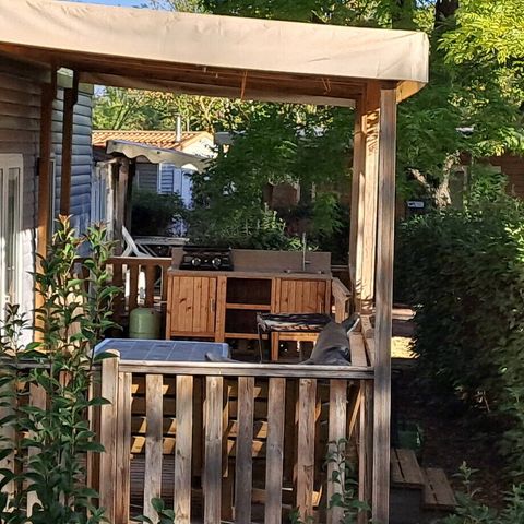 Bungalow 6 personen - Premium Exclusief | 3 Slaapkamers | 6 Pers. | Terras Lounge | Buitenkeuken