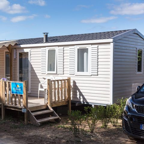 BUNGALOW 6 personnes - Mobil-home | Comfort | 3 Ch. | 6 Pers. | Terrasse surélevée | Clim.
