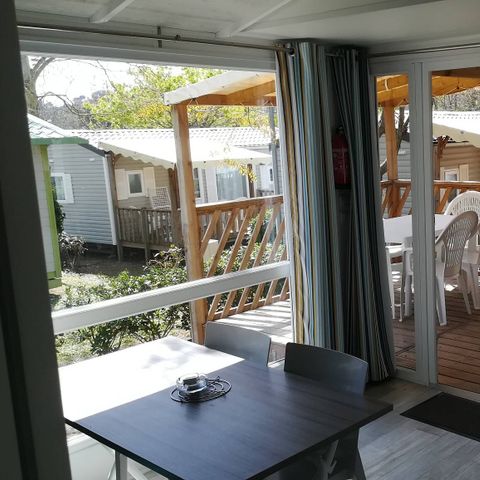 MOBILHOME 6 personas - Confort | 2 Dormitorios | 4/6 Personas | Pequeña Terraza | Aire Acondicionado | TV