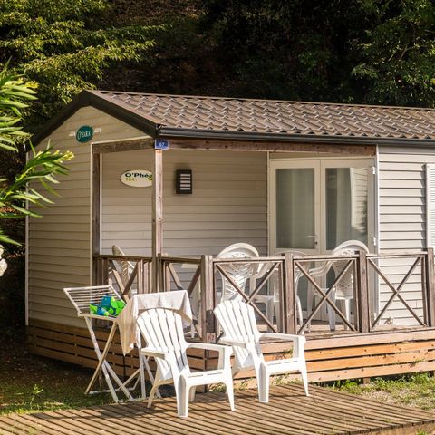 BUNGALOW 6 personnes - Comfort | 2 Ch. | 4/6 Pers. | Terrasse simple | Clim. | TV