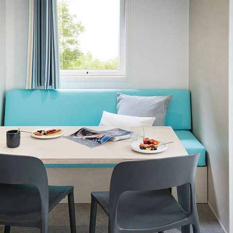 BUNGALOW 6 personnes - Comfort | 2 Ch. | 4/6 Pers. | Terrasse simple | Clim. | TV
