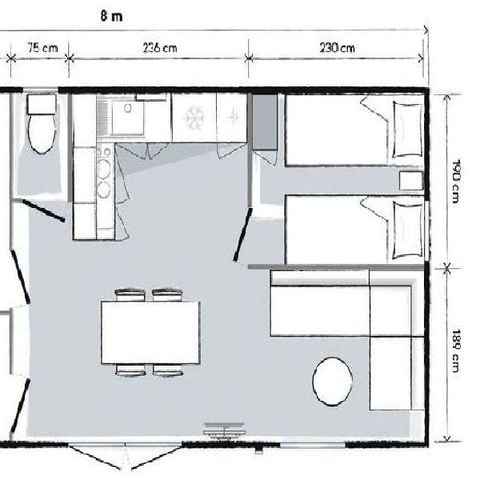 MOBILE HOME 4 people - CROMA