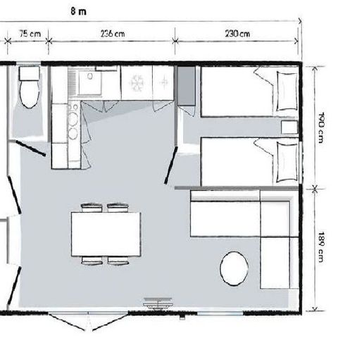 Mobilheim 4 Personen - CROMA