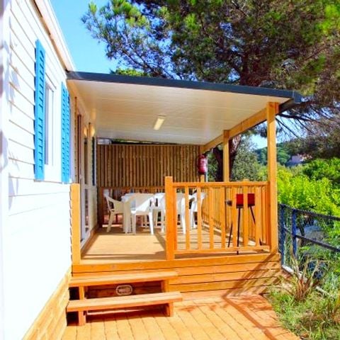 Mobile home 6 persons - 6pax 3 bedrooms TV + AC + BBQ +Parking
